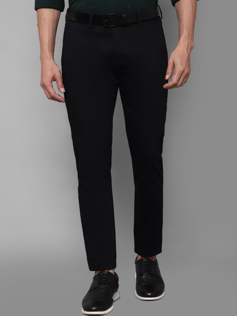 

Allen Solly Men Black Slim Fit Trousers
