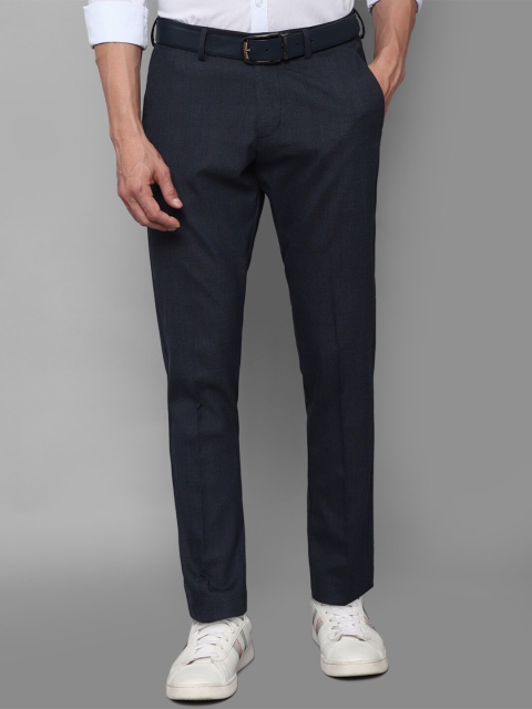 

Allen Solly Men Navy Blue Slim Fit Trousers