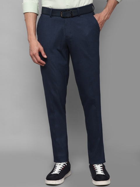 

Allen Solly Men Navy Blue Slim Fit Trousers