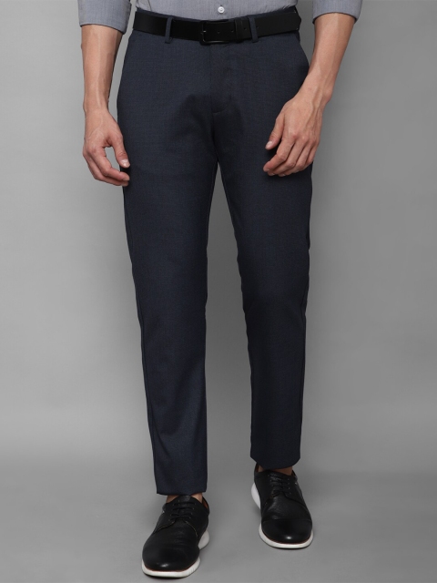 

Allen Solly Men Navy Blue Slim Fit Trousers