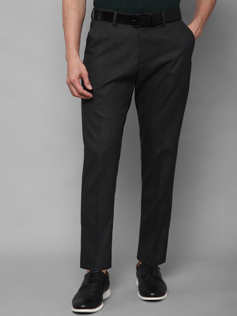 

Allen Solly Men Black Slim Fit Trousers