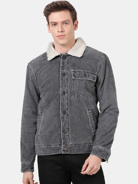 

t-base Men Black Washed Denim Jacket