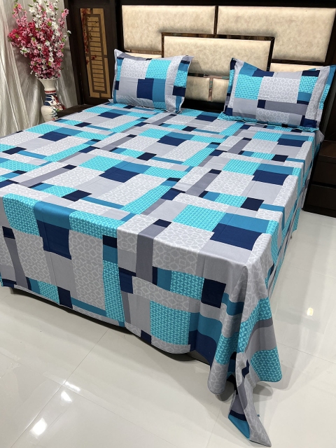 

Pure Decor Unisex Blue Bedsheets