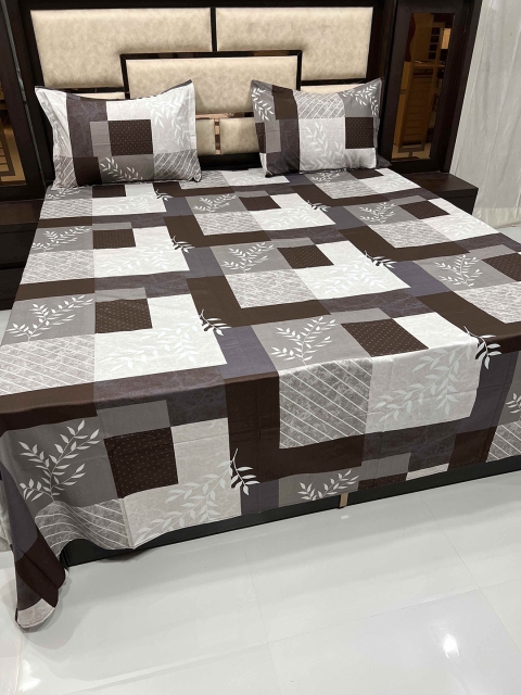 

Pure Decor Unisex Brown Bedsheets