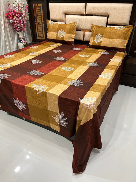 

Pure Decor Unisex Brown Bedsheets