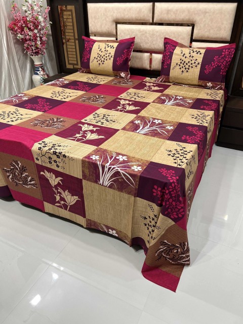 

Pure Decor Unisex Multi Bedsheets, Purple