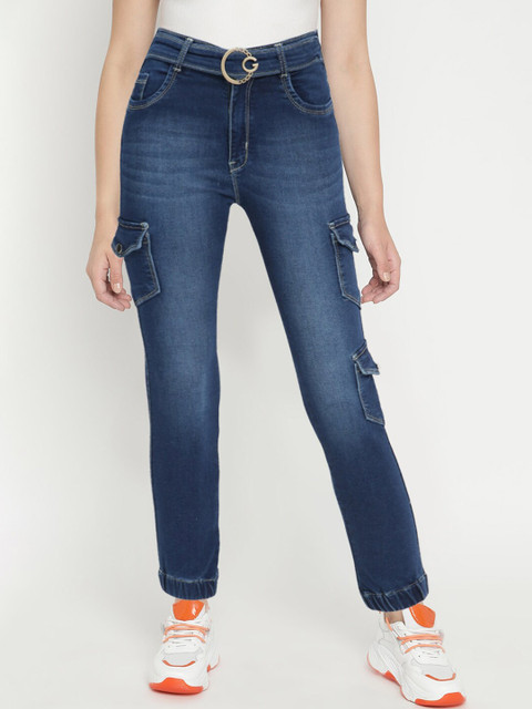 

V2 Value & Variety Women Blue Solid Cotton Slim-Fit Denim Jeggings