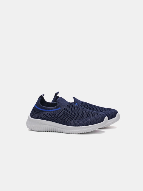 

R&B Boys Blue Woven Design Slip-On Sneakers