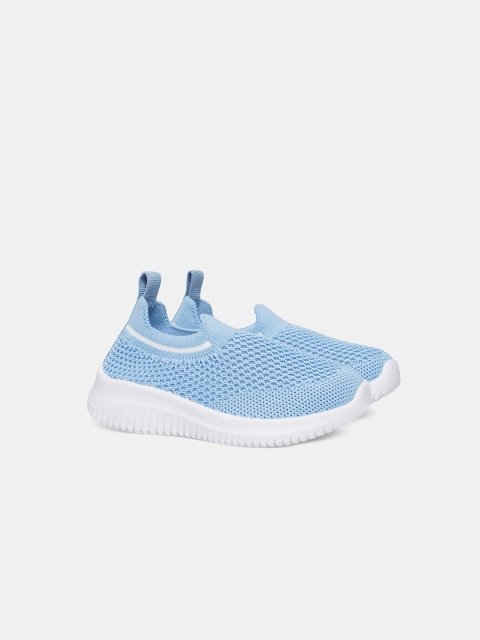 

R&B Girls Blue Woven Design Slip-On Sneakers
