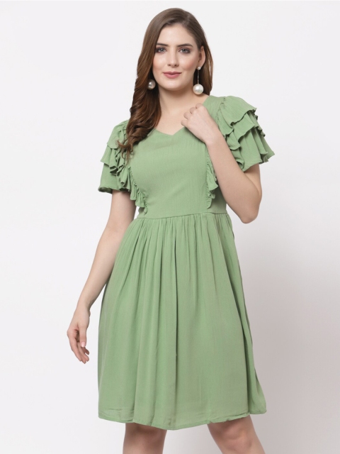 

ASEELO Sea Green Dress