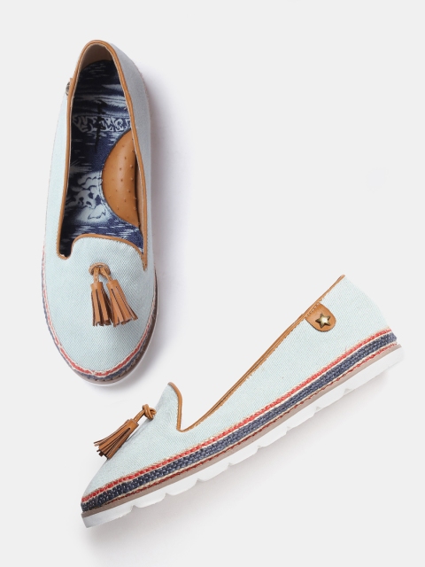 

Mast & Harbour Women Blue Tassel Loafers