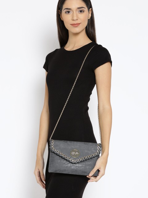 

Carlton London Grey Clutch with Chain Strap