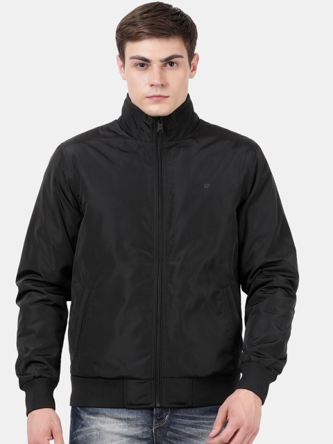 

t-base Men Black Windcheater Bomber Jacket