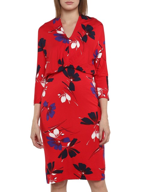 

Phase Eight Red Floral Sheath Dress