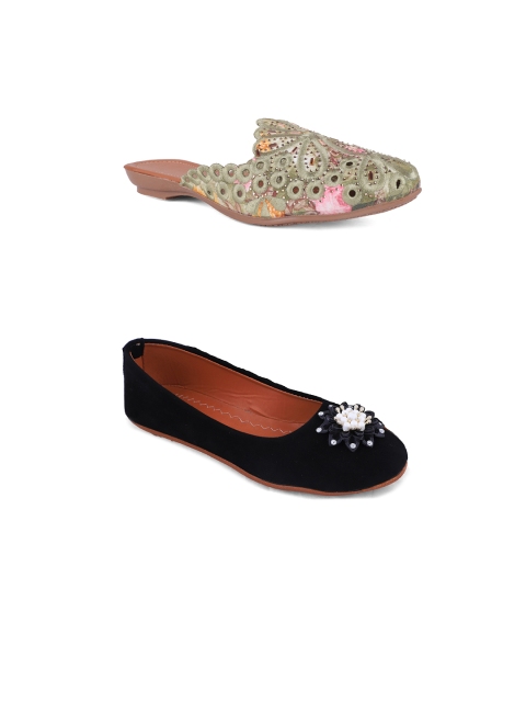 

FABBMATE Women Multicoloured Flats, Multi