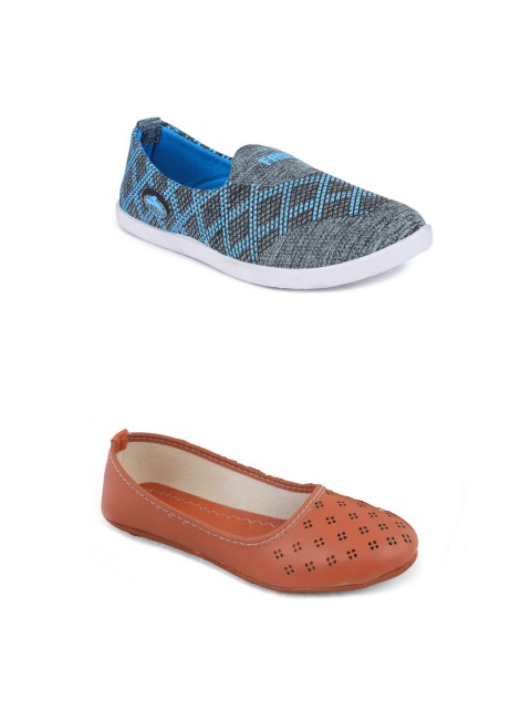 

FABBMATE Women Multicoloured Flats, Multi