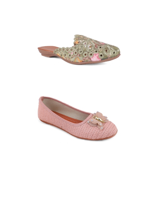 

FABBMATE Women Multicoloured Flats, Multi