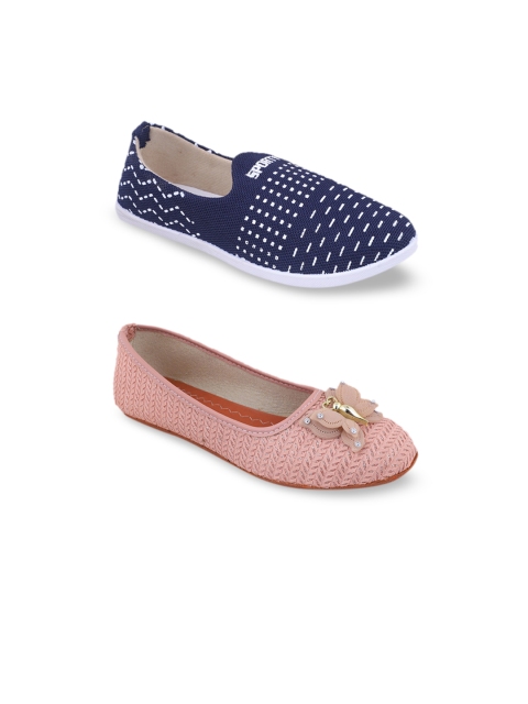 

FABBMATE Women Multicoloured Bows Flats, Multi