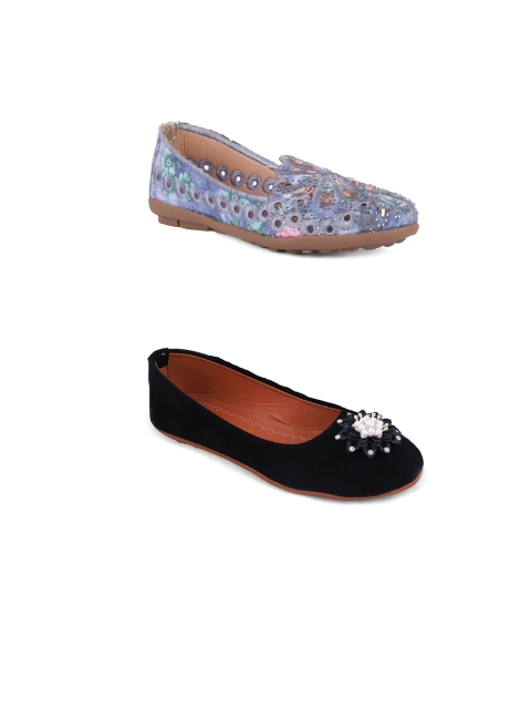 

FABBMATE Women Multicoloured Flats, Multi