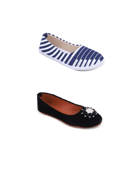 

FABBMATE Women Multicoloured Bows Flats, Multi