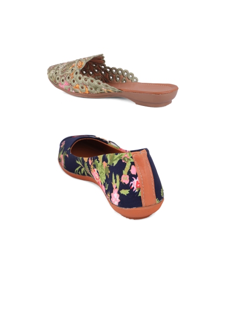 

FABBMATE Women Multicoloured Printed Tassels Flats, Multi