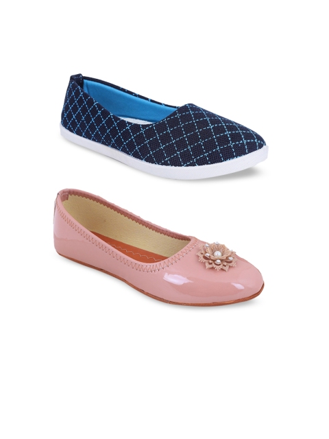 

FABBMATE Women Multicoloured Bows Flats, Multi
