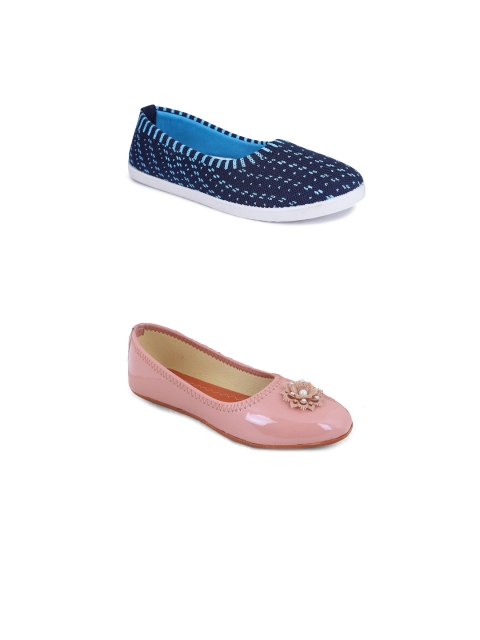 

FABBMATE Women Multicoloured Bows Flats, Multi