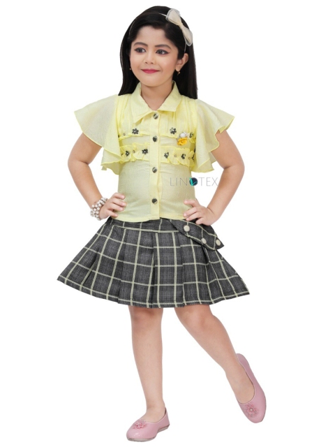 

LINOTEX Yellow Checked Dress