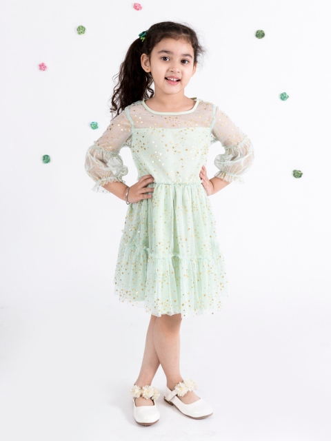 

pspeaches Green Net Dress