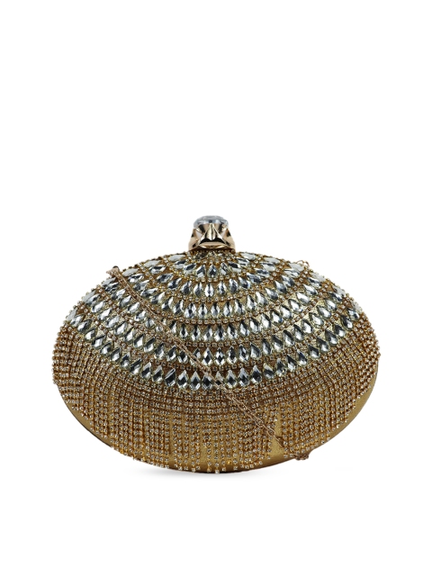 

LELYS Gold-Toned Embellished Party Purse Clutch with sling