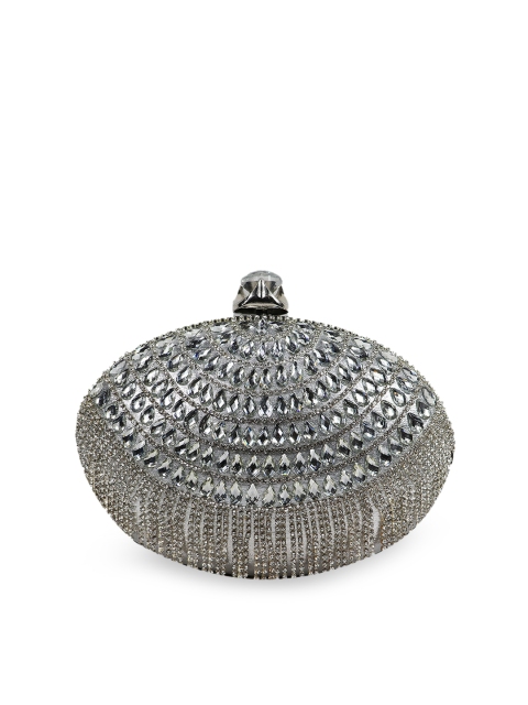 

LELYS Women Silver Clutches
