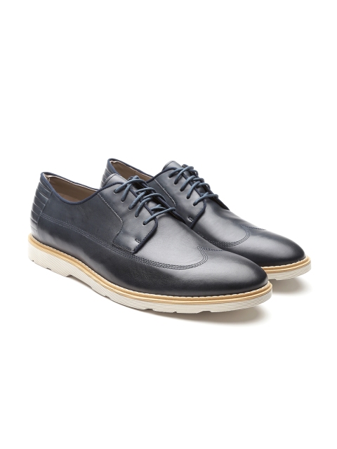 

Clarks Men Navy Derbys, Navy blue
