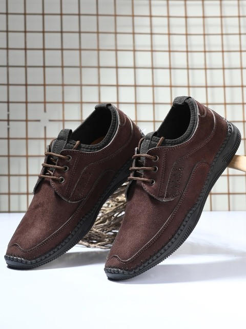 

Mactree Men Maroon Suede Derbys