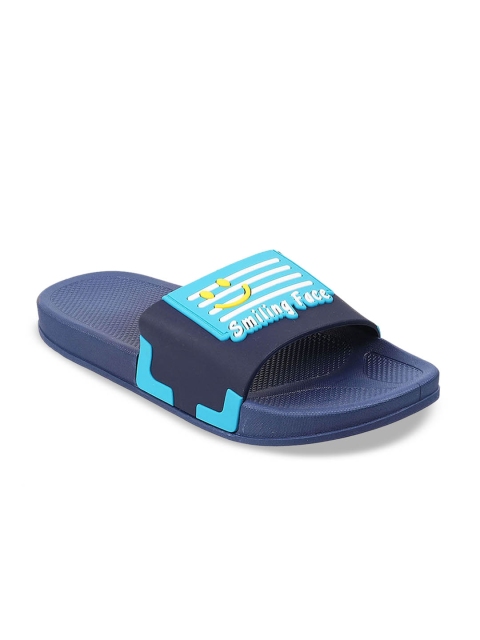 

WALKWAY by Metro Men Blue Printed Slip-On Sneakers