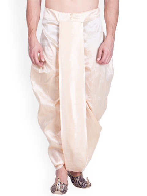 

ROYAL KURTA Men Gold Coloured Solid Dhoti Pants