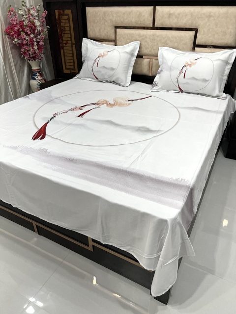 

Pure Decor Unisex White Bedsheets