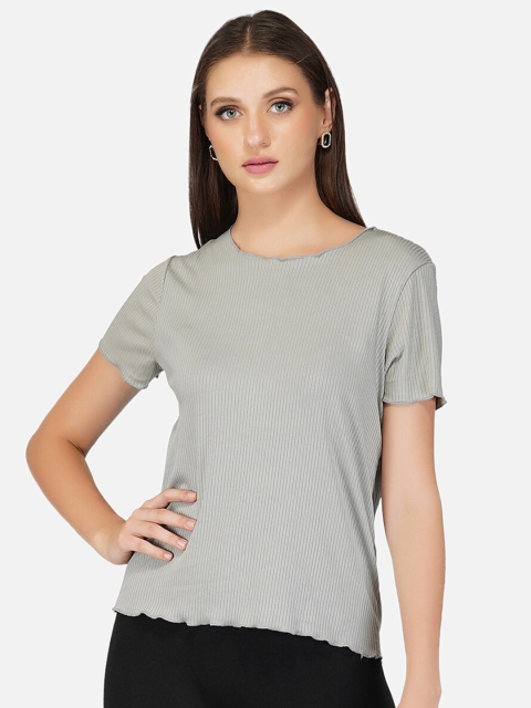 

ASEELO Grey Crop Top