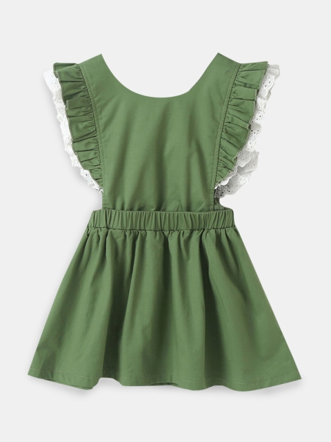 

Hopscotch Green A-Line Dress