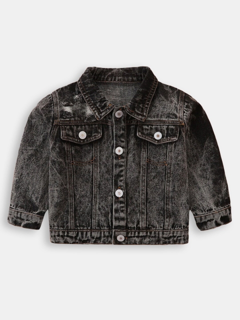 

Hopscotch Girls Black Checked Longline Tailored Jacket with Patchwork