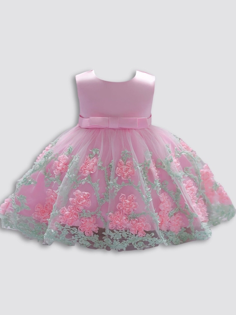 

Hopscotch Pink Peplum Dress