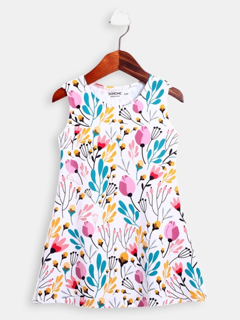 

Hopscotch Multicoloured Floral A-Line Dress, Multi
