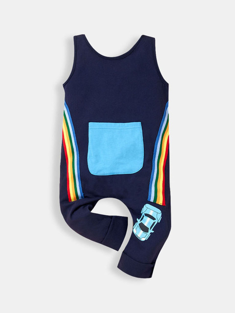 

Hopscotch Boys Blue Printed Bodysuit
