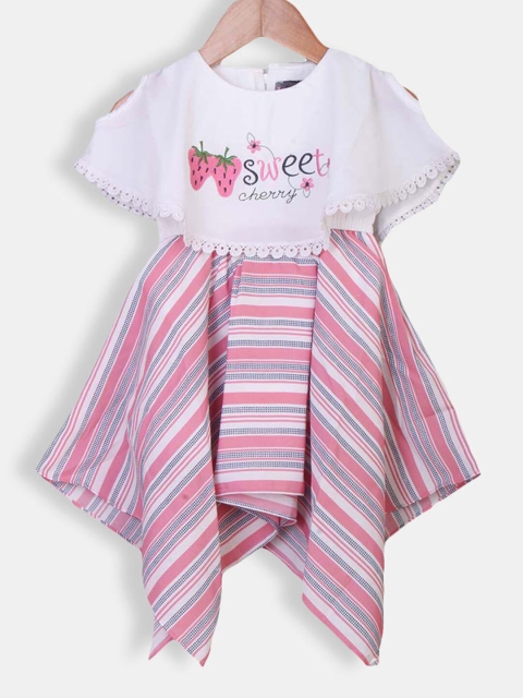 

Hopscotch Pink Peplum Dress
