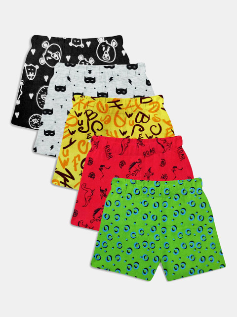

Hopscotch Girls Multicoloured Printed Shorts, Multi