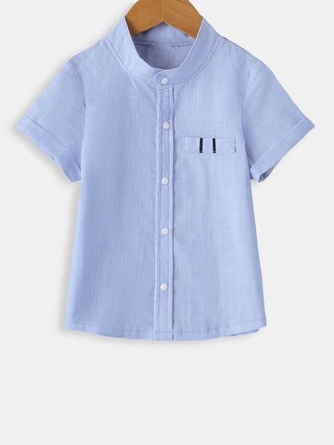 

Hopscotch Boys Blue Casual Shirt