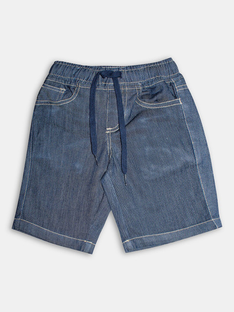 

Hopscotch Boys Navy Blue Printed Shorts