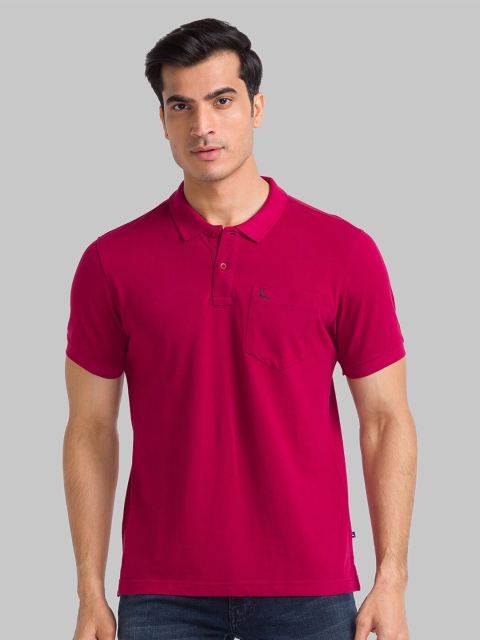 

Parx Men Maroon Polo Collar T-shirt