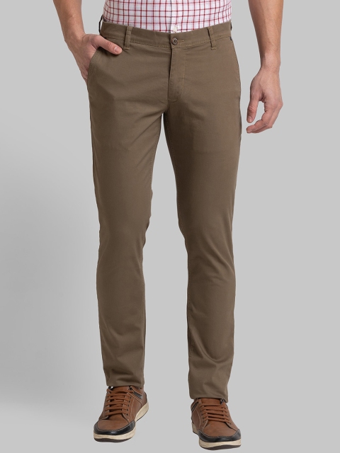 

Parx Men Brown Tapered Fit Trousers