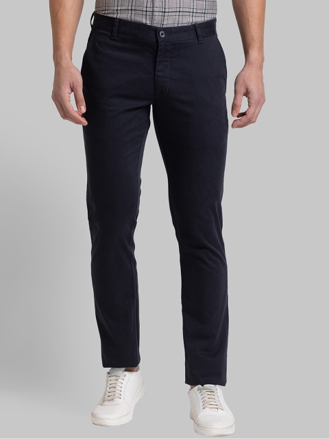 

Parx Men Blue Tapered Fit Trousers