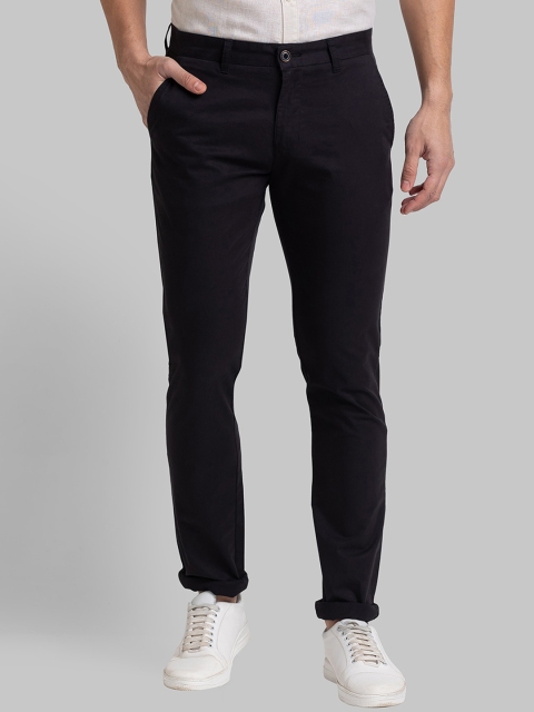 

Parx Men Black Tapered Fit Trousers
